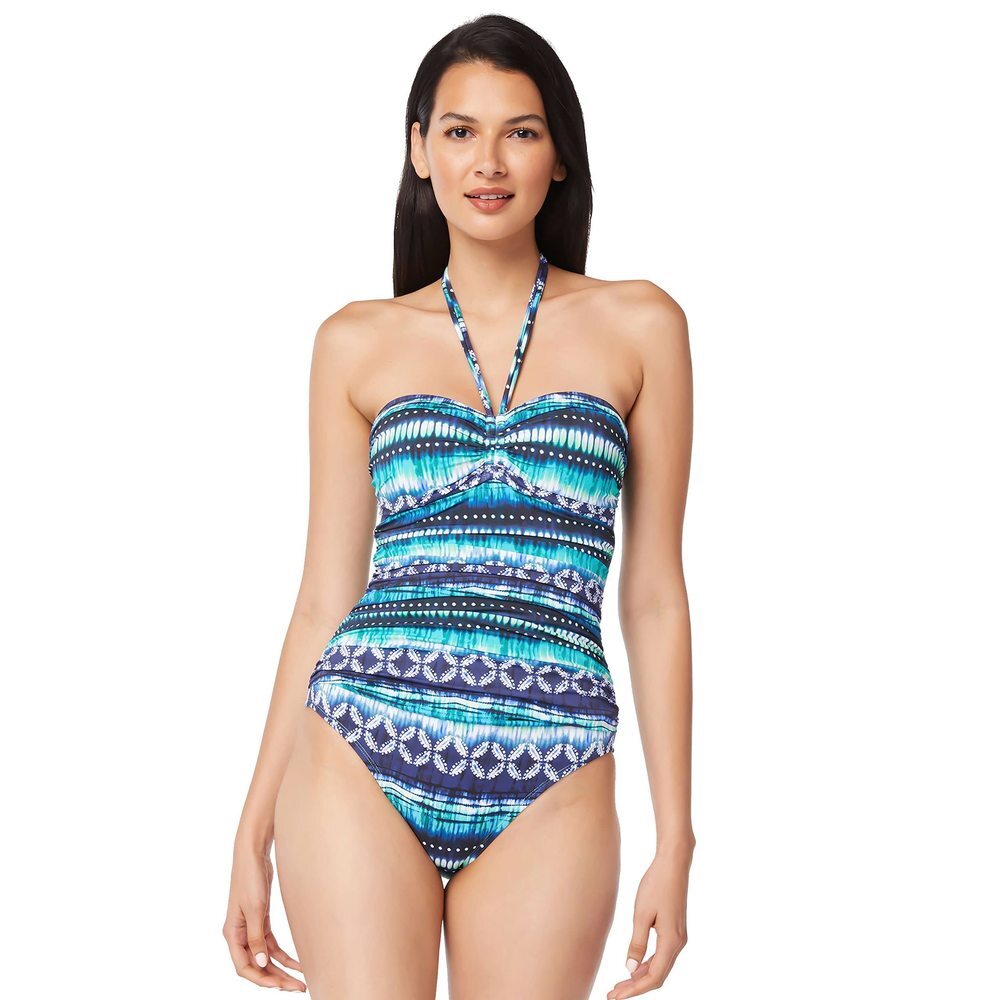Bleu Rod Beattie Sun Sea and Sand Bandeau One-Piece Navy 10